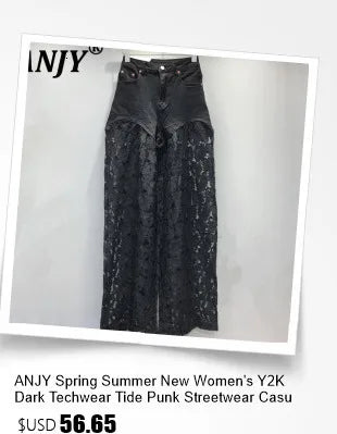 Women Trend Denim PU Leather Short Skirt Fashion Modern