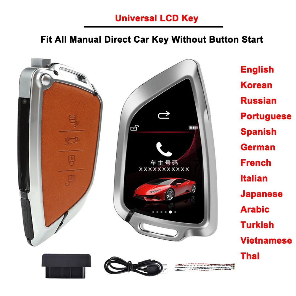 Universal Smart LCD Car Key For BMW Audi Benz KIA Lexus Jaguar Nissan Hyundai Honda Toyota Ford Renault Comfortable Entry