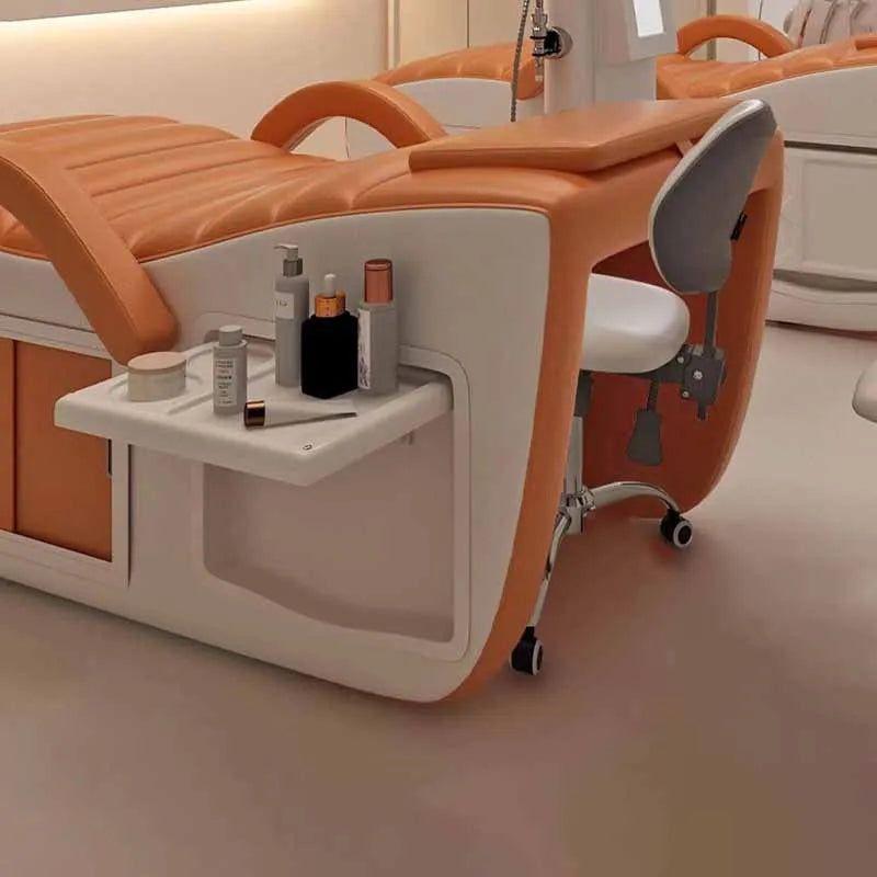 Beauty Profesional Massage Bed Hidden Space Storage Unique Lash Bed Modern Design Cama De