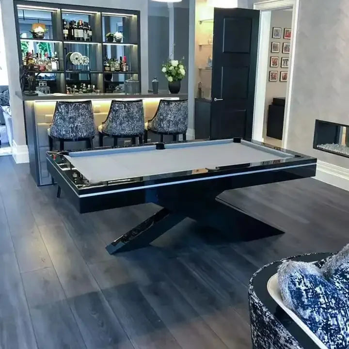 Superior quality luxury design 9ft 8ft 7ft size pool table billiards with free accessories kit and quality felt