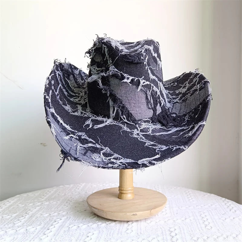 Western ethnic style cowboy hat tassel cowboy series fashion unisex jazz with heart shape decoration western cowboy hat