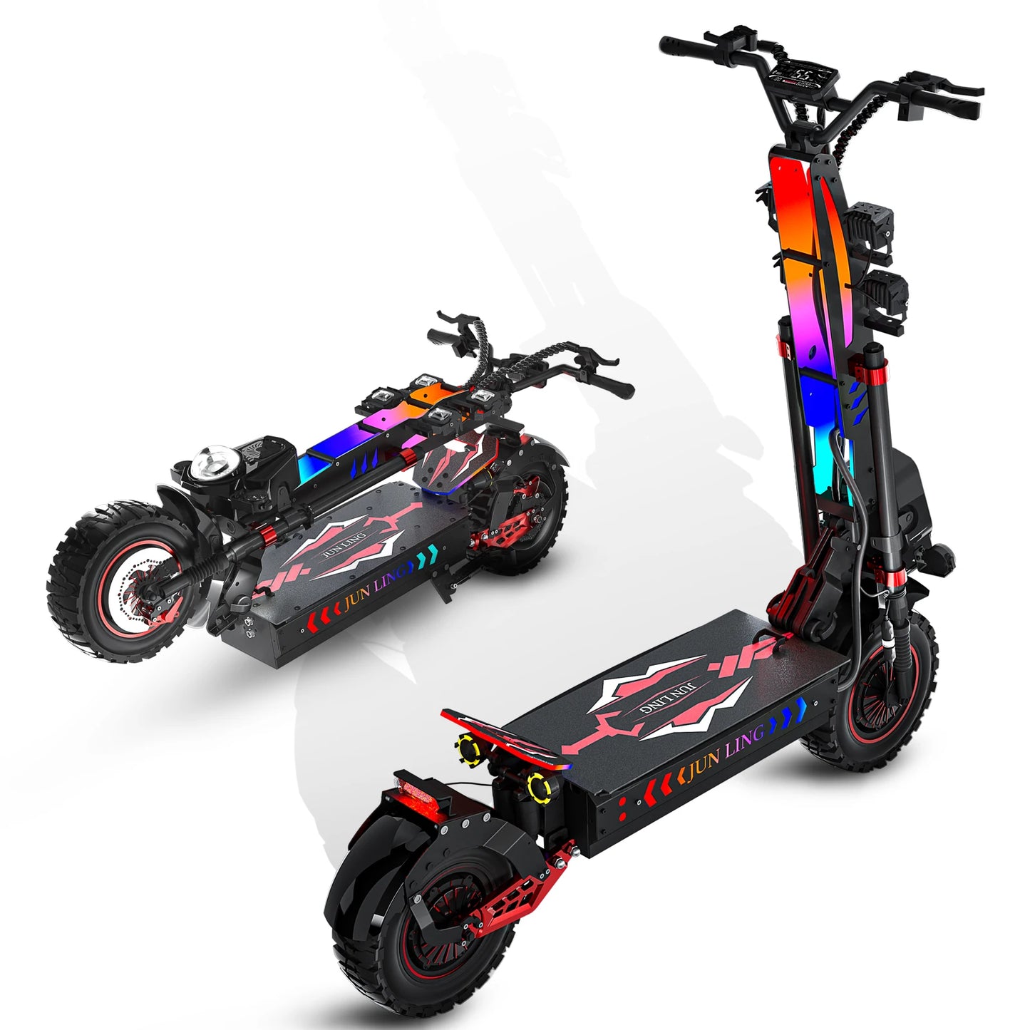 10000W Dual Motor Off Road Electric Scooter for Adults with 55 MPH speed 75 Miles Range