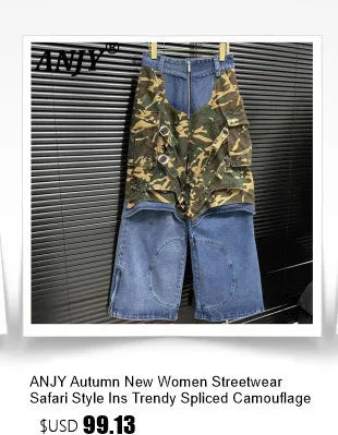 Women Trend Denim PU Leather Short Skirt Fashion Modern