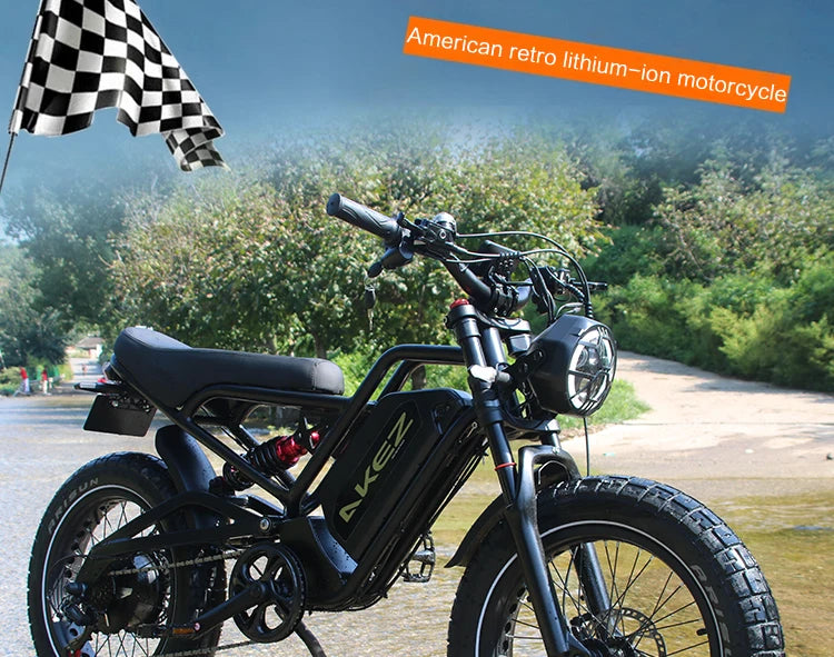 STLF Practical Electric Mountain Fatbike 20-Inch Fat Tire Electric Dirt Electric Bicycle