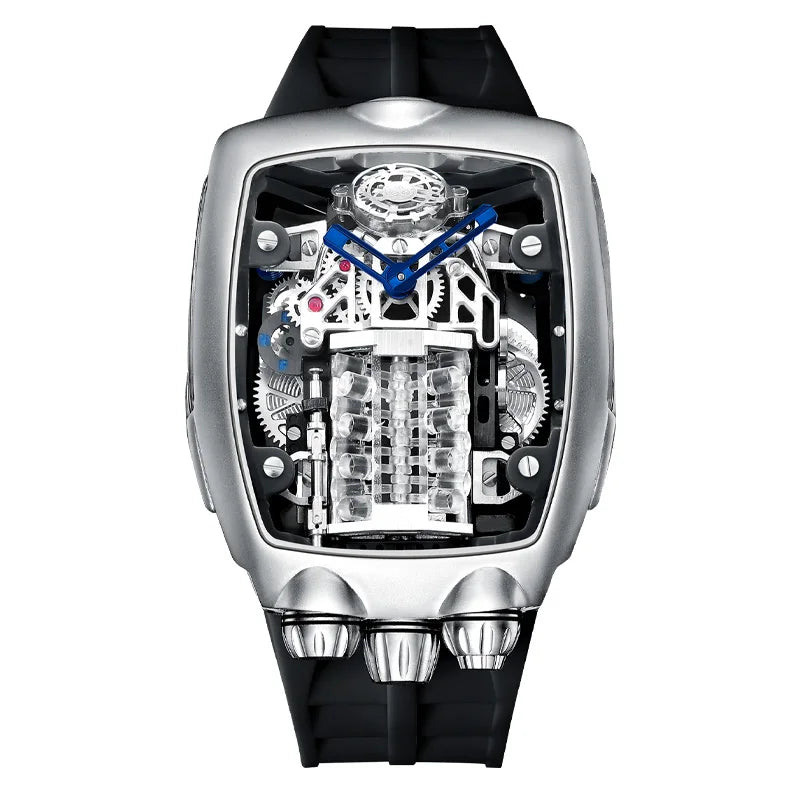 PINDU Design golden dragon Dial Men Mechanical Watch NH05 Movement Sapphire 50M Waterproof top-level Automatic movement Watch