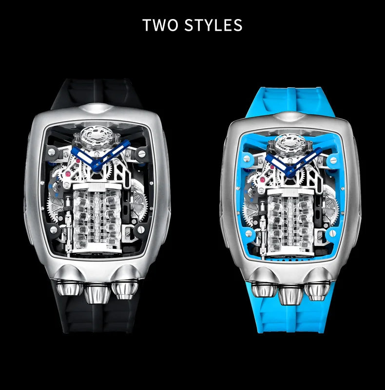 PINDU Design golden dragon Dial Men Mechanical Watch NH05 Movement Sapphire 50M Waterproof top-level Automatic movement Watch