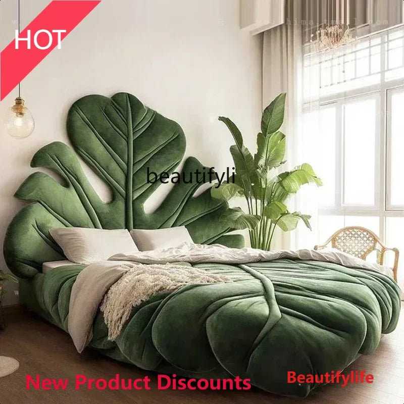 Modern Bed Velvet Luxury Headboard Big Modern Double Beds King Adults Princesse Camas De Dormitorio Furniture