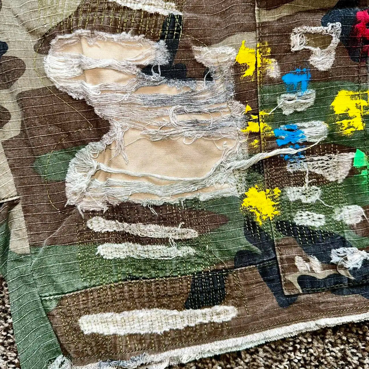 Retro Camouflage Cargo Denim Shorts Y2K Jeans Mens Pocket Embroidery Baggy Shorts Low Waist Over The Knee Pants Casual Shorts