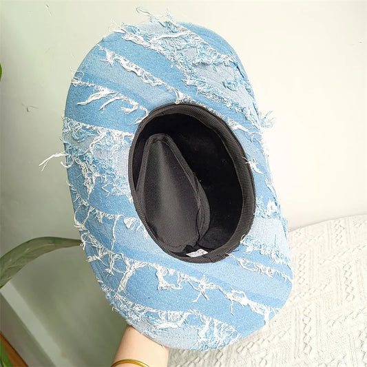 Western ethnic style cowboy hat tassel cowboy series fashion unisex jazz with heart shape decoration western cowboy hat