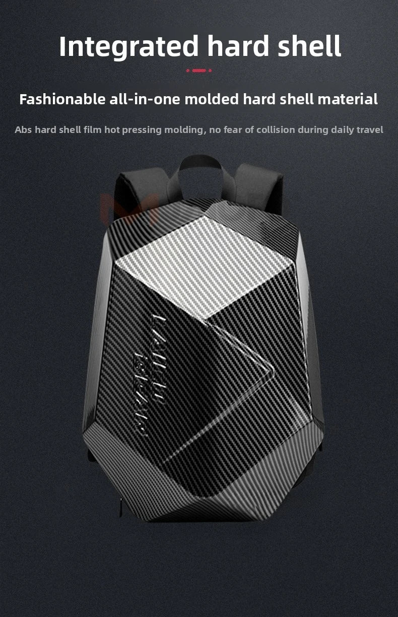 Motorcycle backpack waterproof motorcycle helmet ABS hard shell shoulders riding bag