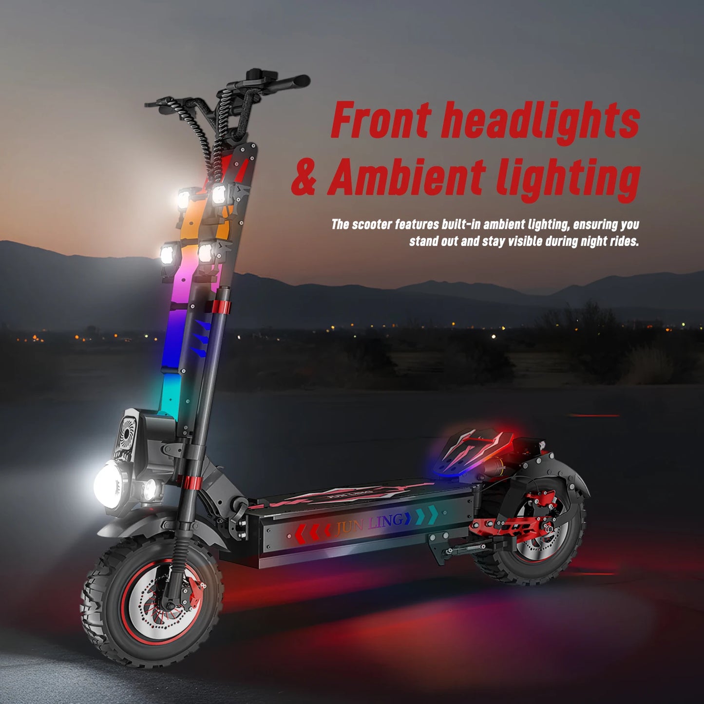 10000W Dual Motor Off Road Electric Scooter for Adults with 55 MPH speed 75 Miles Range