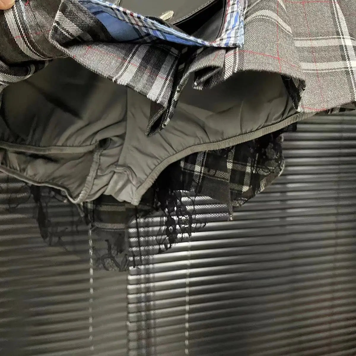 Women Trend Denim PU Leather Short Skirt Fashion Modern