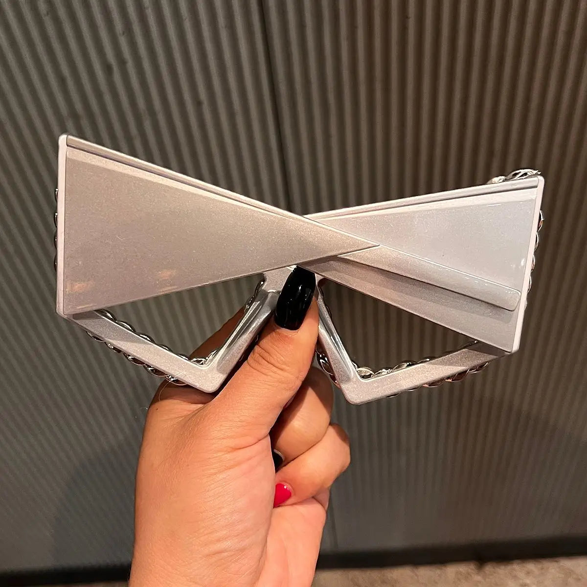 Luxury Cat Eye Chain Sunglasses for Women