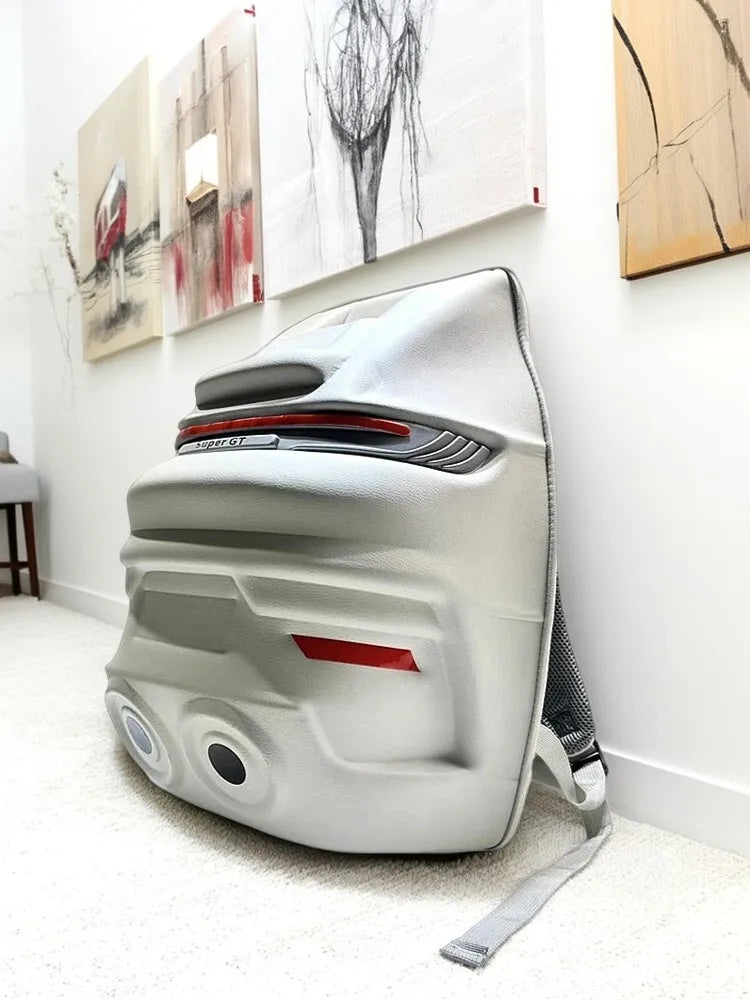 Hard Shell Backpack for Cycling Riding - Large Capacity Sports-Inspired Stylish Mens Rucksack, Waterproof Durable Daypack