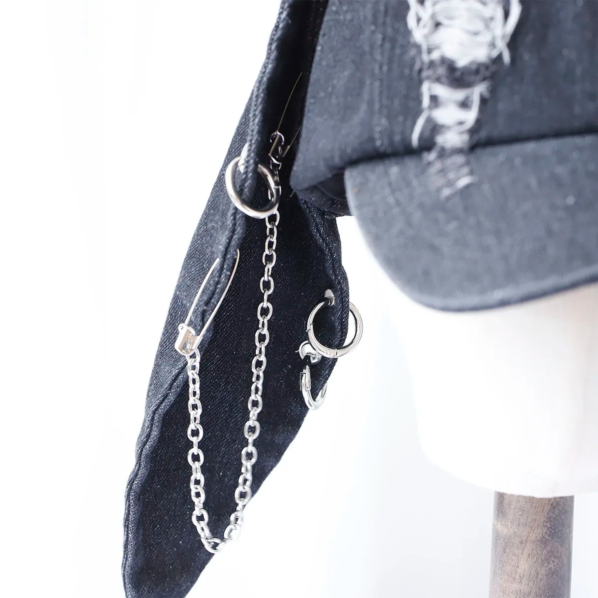 Hot Girl New Long Rabbit Ears Cowboy Baseball Hat Wash Graffiti HipHop Cap