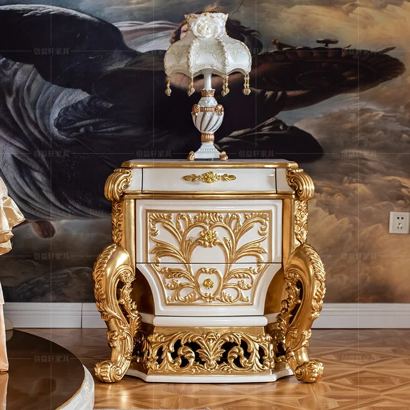 European Luxury Round Bed Design Aesthetics Romantic Comfortable Bed Castle King Size Muebles elegant