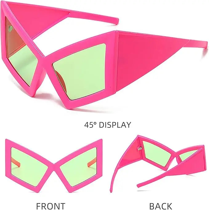 Oversized Cat Eye Sunglasses for Women. Hip Hop Dance Party Favors