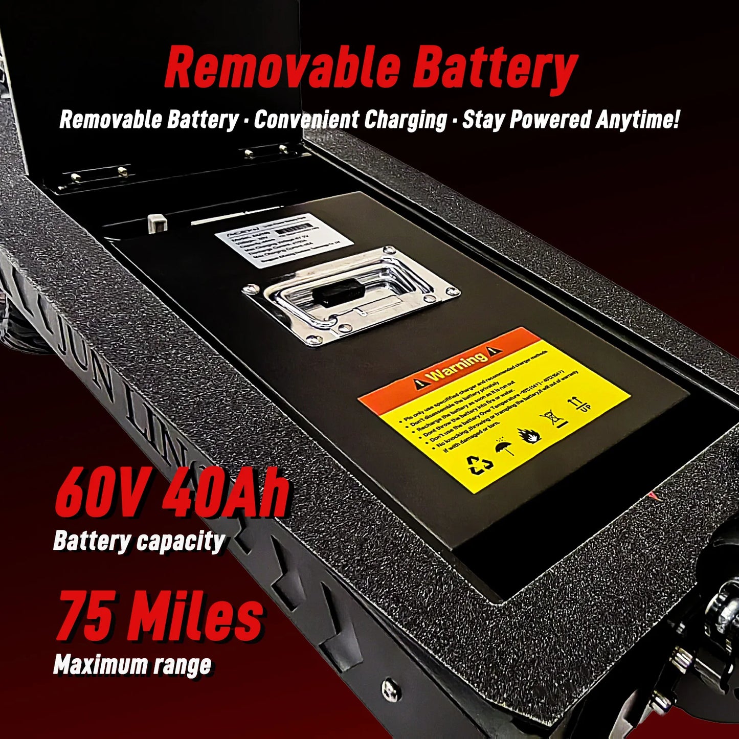 10000W Dual Motor Off Road Electric Scooter for Adults with 55 MPH speed 75 Miles Range