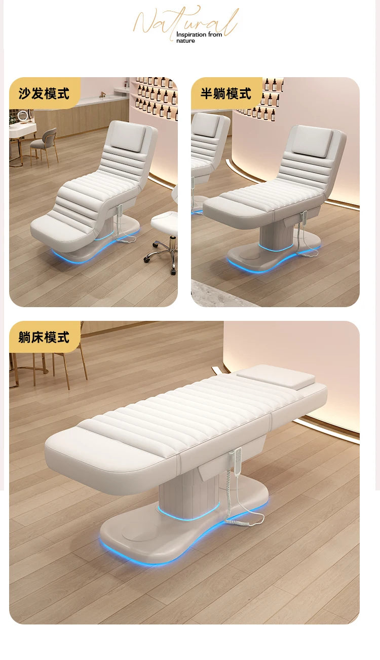 Luxury Electric Massage Bed Ergonomic Comfortable Modern Upholstered Design Massage Électrique Salon Furniture