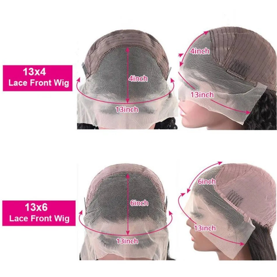 Chocolate Brown 13X6 Human Hair Wigs Hd Lace Frontal Wig Deep Wave Lace Front Wig Curly Colored PrePlucked Brazilian Wig 30 Inch