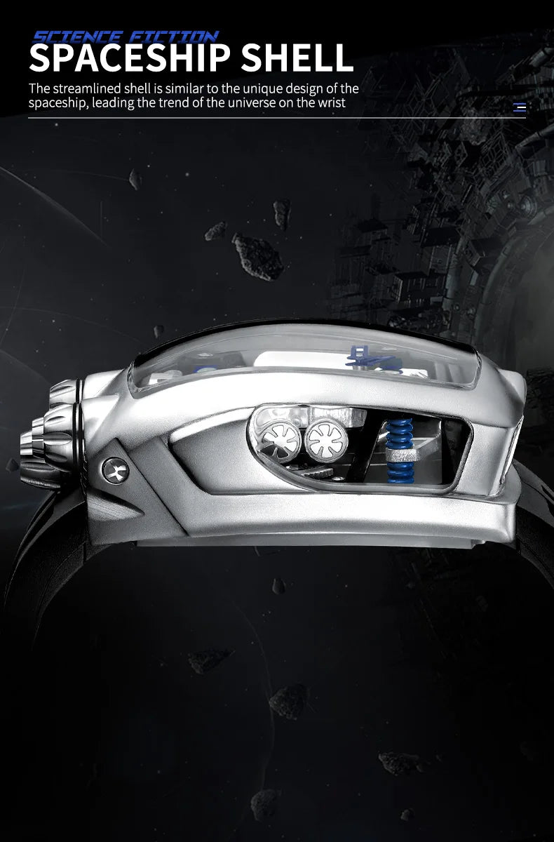 PINDU Design golden dragon Dial Men Mechanical Watch NH05 Movement Sapphire 50M Waterproof top-level Automatic movement Watch