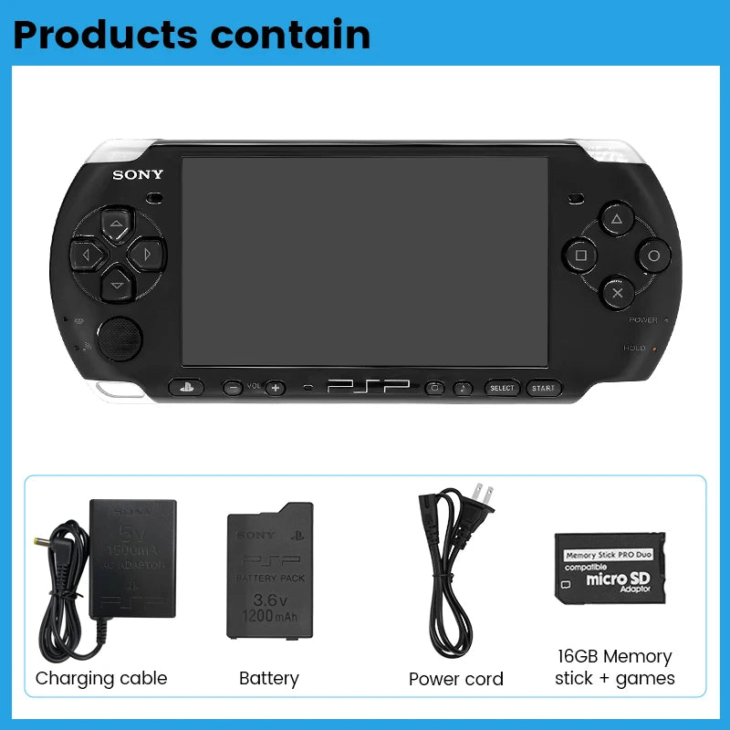 Original PlayStation psp 3000 Handheld Game Console (PSP-3006) PSP3000 Game Console Including games(Recondition) No UMD function