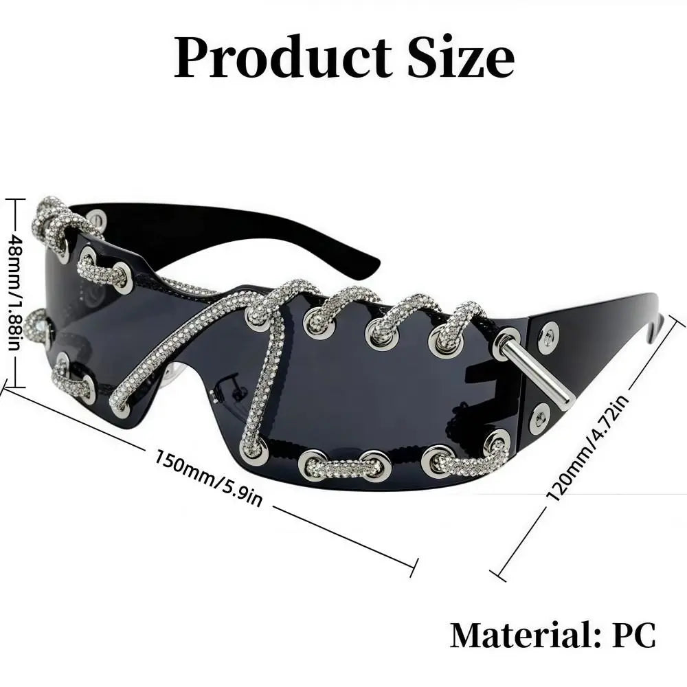 Retro Lightweight Trendy Sunglasses UV Protective Streetwear Party Shades For Women Men