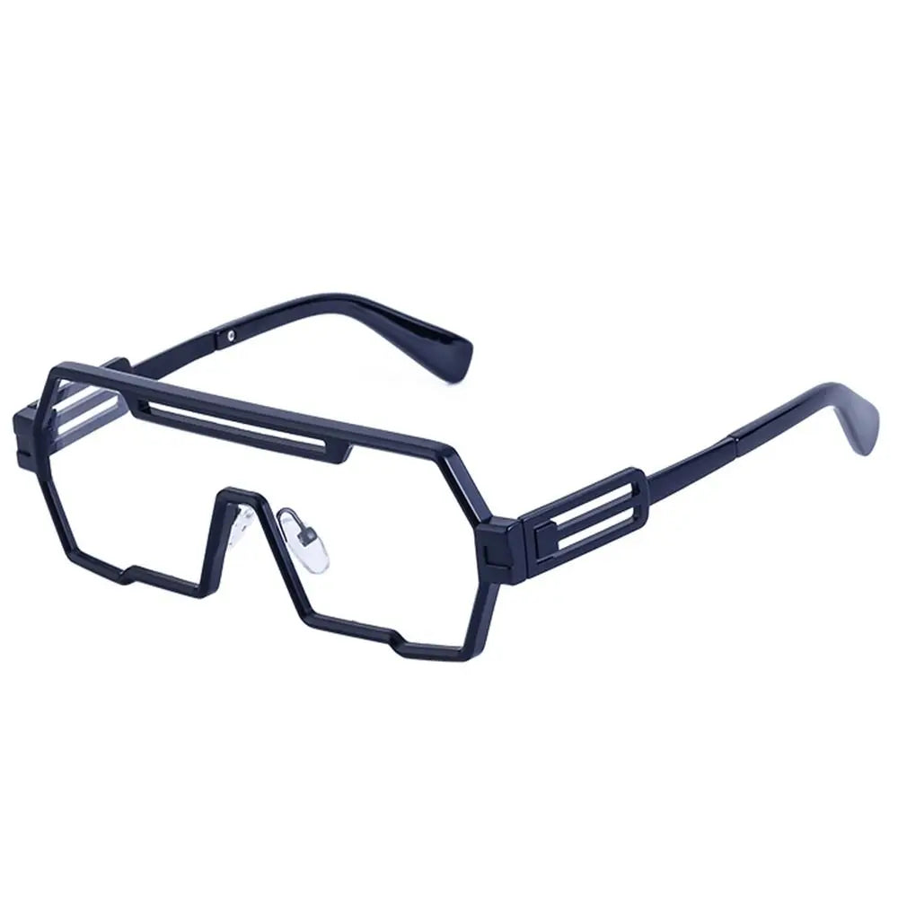 Metal Fashion Big Frame UV400 Protection Odd shape Sun Glasses for Men