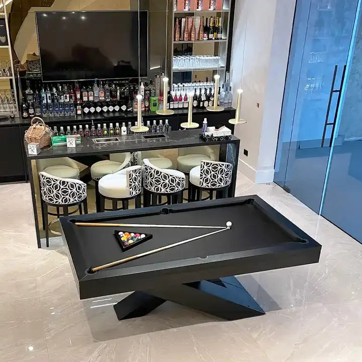 Superior quality luxury design 9ft 8ft 7ft size pool table billiards with free accessories kit and quality felt