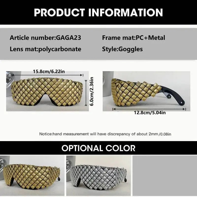 Futuristic Pyramid Sun Glasses Trend Eyewear
