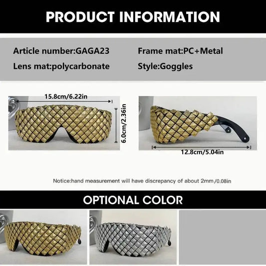 Futuristic Pyramid Sun Glasses Trend Eyewear
