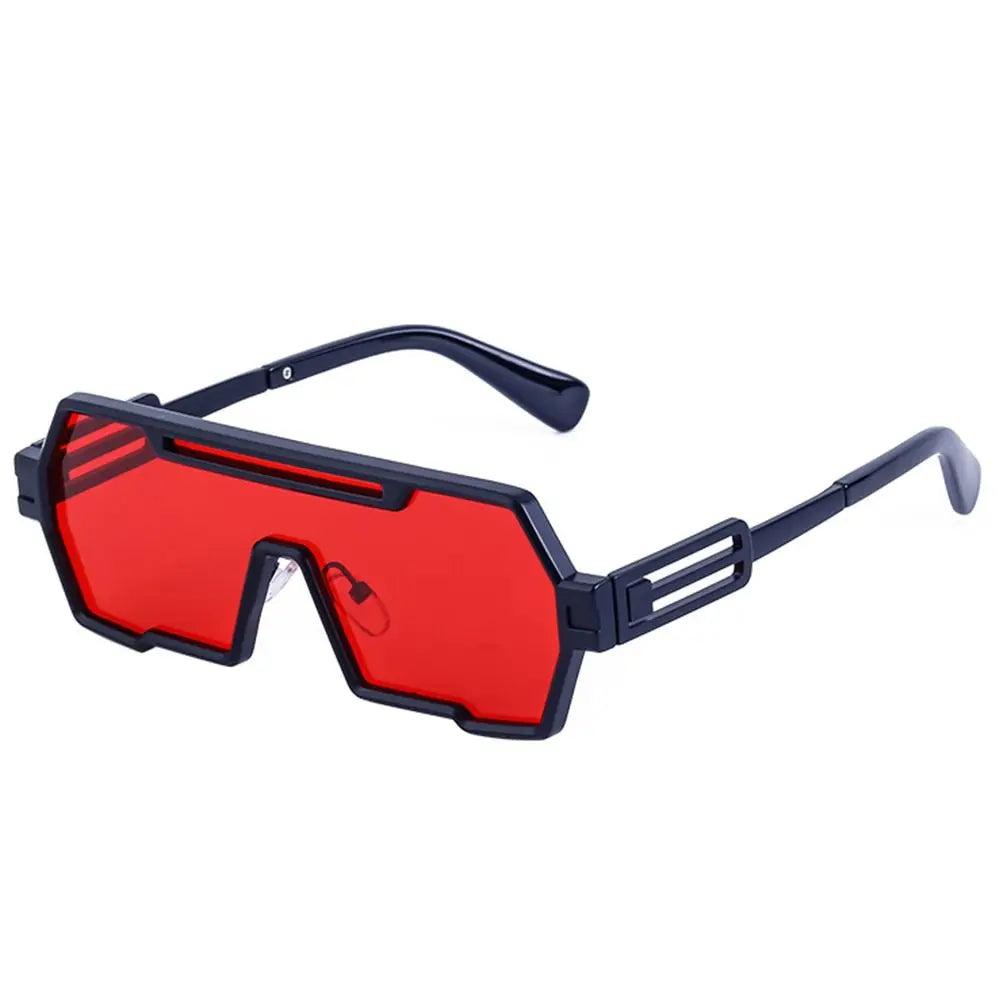 Metal Fashion Big Frame UV400 Protection Odd shape Sun Glasses for Men