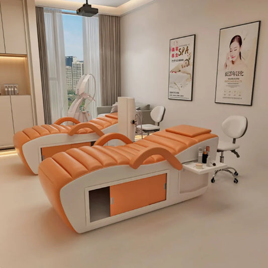 Beauty Profesional Massage Bed Hidden Space Storage Unique Lash Bed Modern Design Cama De