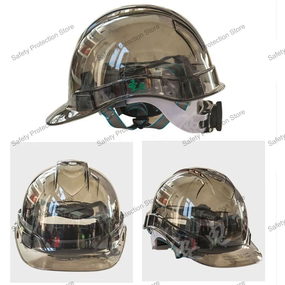 Construction Safety Helmet Worker Climbing Protective Transparent Vented Hard Hat Outdoor Workplace Head Protection Helmet