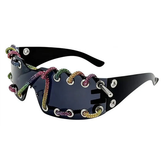 Retro Lightweight Trendy Sunglasses UV Protective Streetwear Party Shades For Women Men