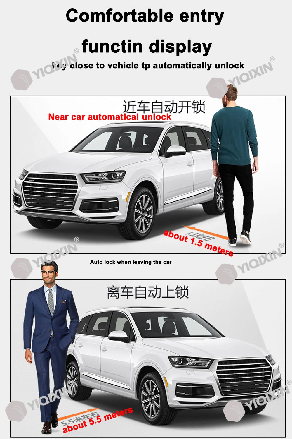 Universal Smart LCD Car Key For BMW Audi Benz KIA Lexus Jaguar Nissan Hyundai Honda Toyota Ford Renault Comfortable Entry