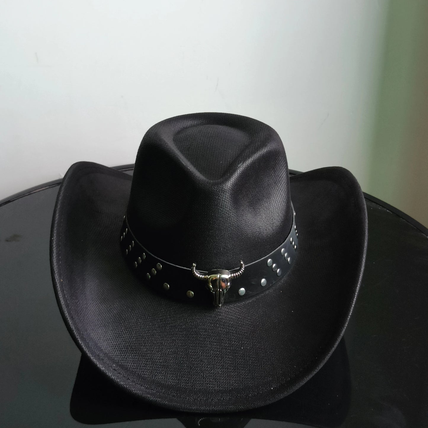 Faux Leather Western Cowboy Hats Men Women retro cowboy hats big brim cowgirl hat knight hat men. Australian