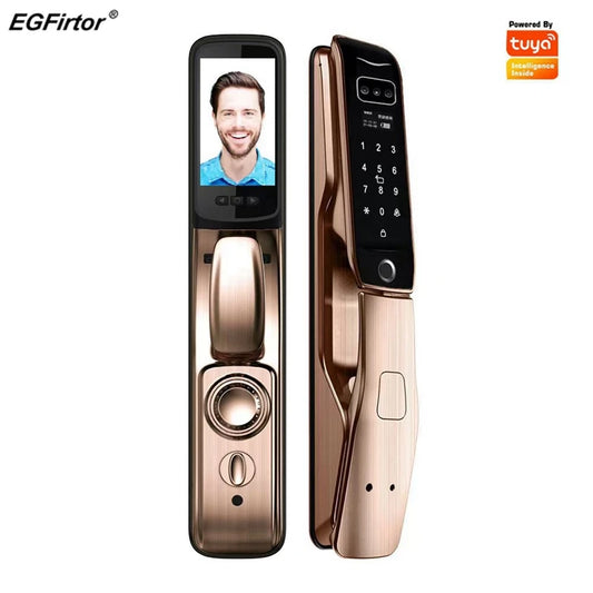 Wifi Fingerprint Smart Door Lock 3D Face Recognition Electronic Password Home Security Alarm Sensor Door Lock