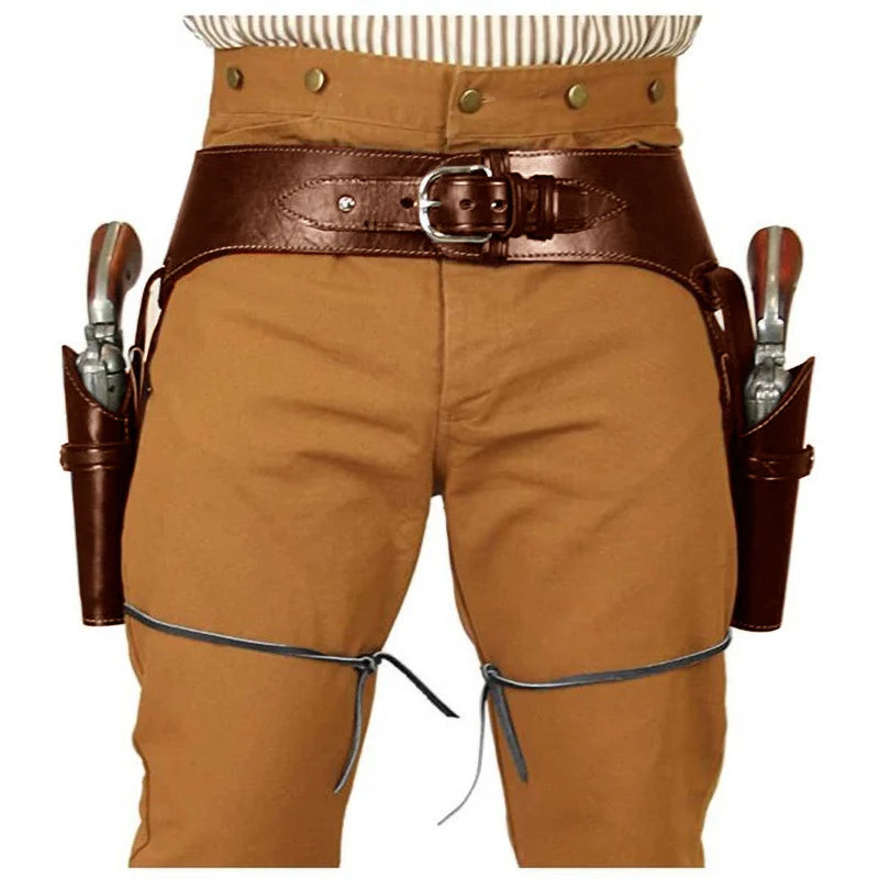 Old Wild West Western Revolver Holster Cowboy Gunslinger Accessory Gun Belt Pistol Holder Bag Cover