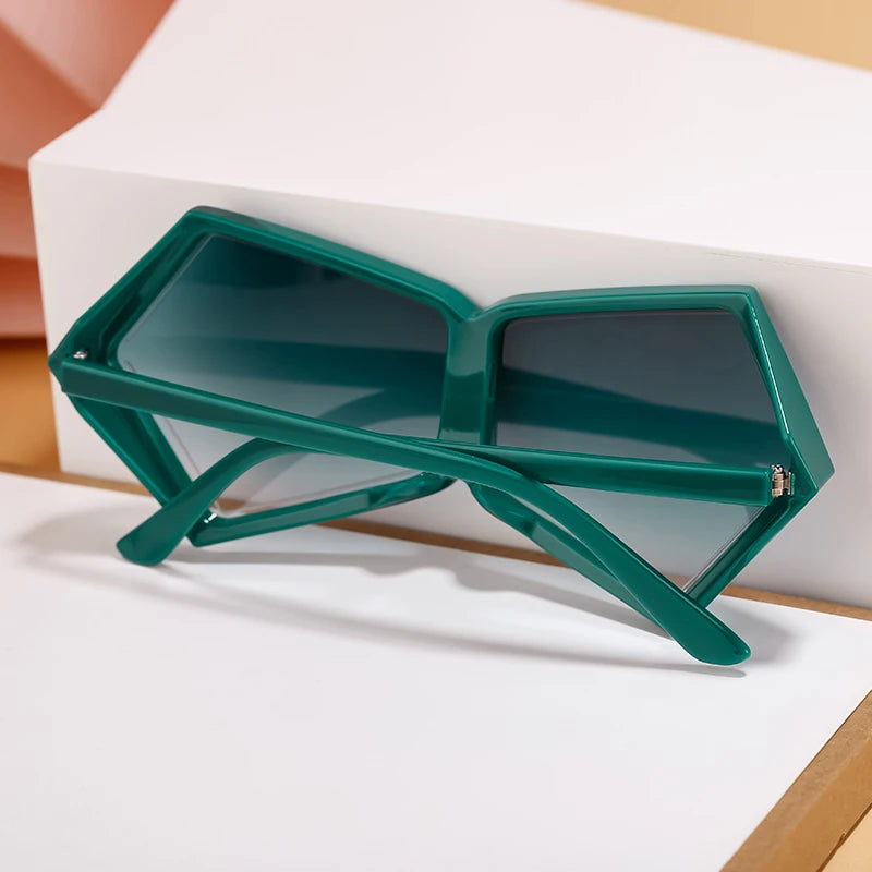 Women 2026 Luxury Brand Big Frame Shield Sun Glasses For Ladies Wrap Eyewear