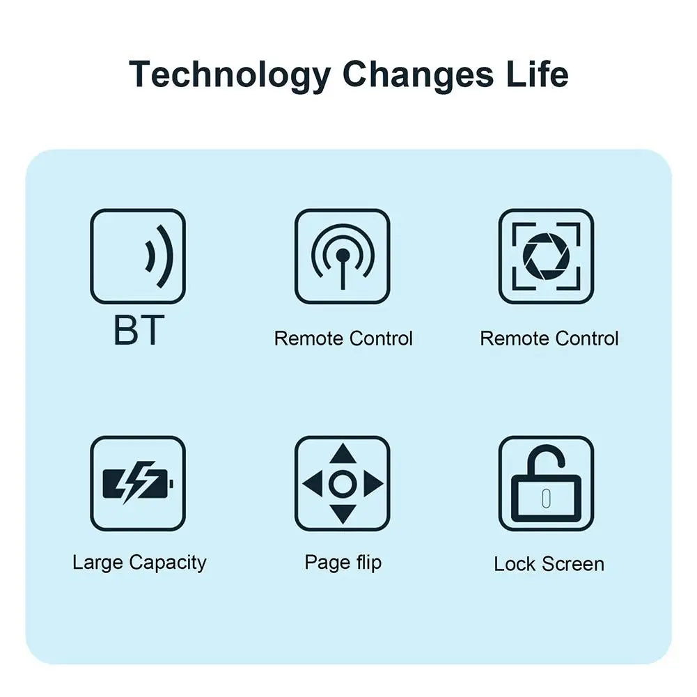 Bluetooth Ring Remote Control Tablet Phone Camera Controller Self Timer Tiktok Kwai Remote Control Page Turning