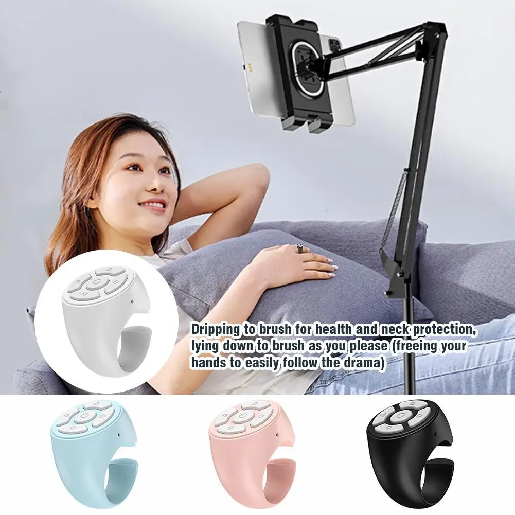 Bluetooth Ring Remote Control Tablet Phone Camera Controller Self Timer Tiktok Kwai Remote Control Page Turning