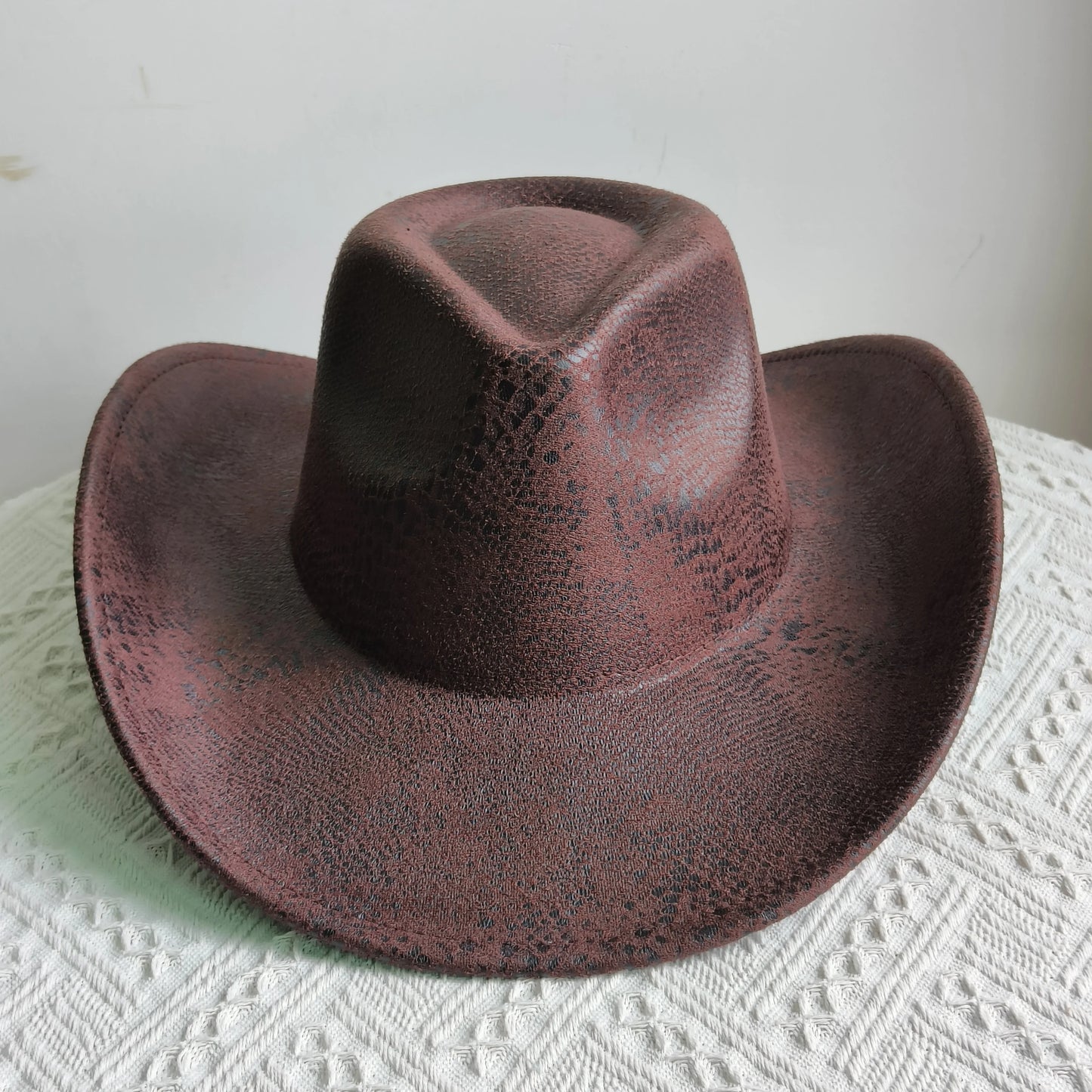 Faux Leather Western Cowboy Hats Men Women retro cowboy hats big brim cowgirl hat knight hat men. Australian