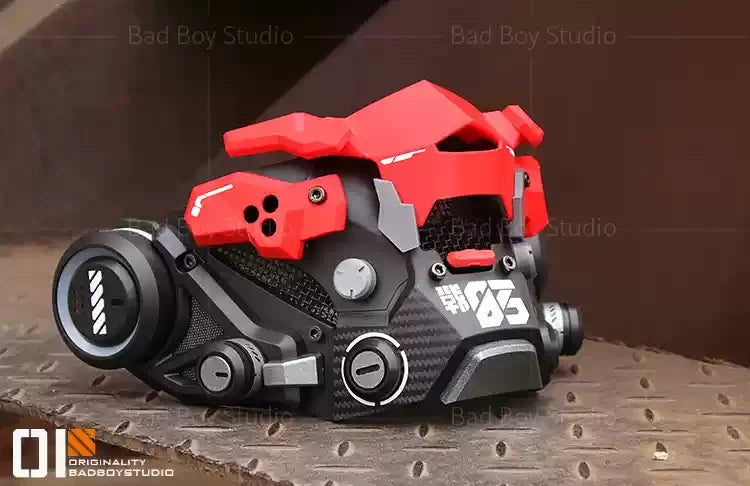 Sci Fi Mech Half Face Mask Mechwarrior Mask Shooting tactical Mask