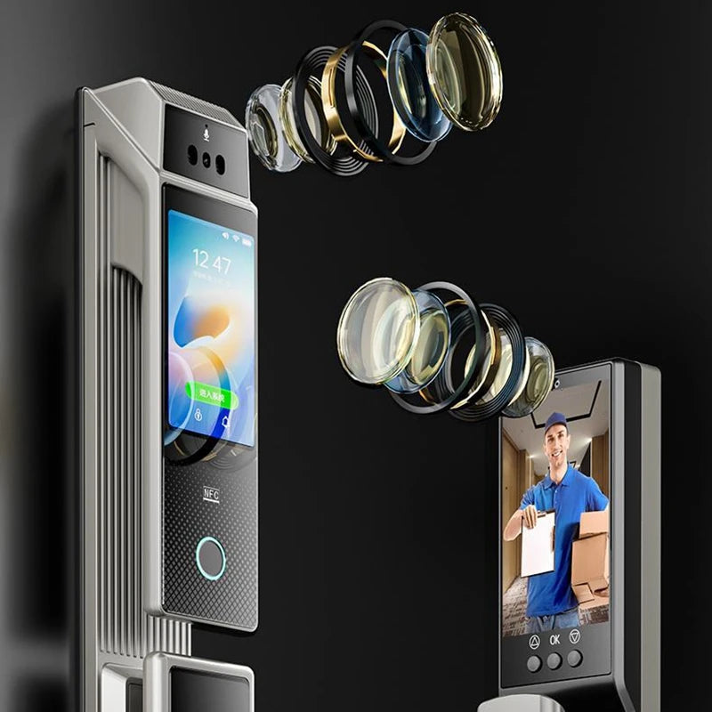 Face Recognition Smart Door Lock Fingerprint WIFI APP Remote Control Home Security Gate Electronic Lock