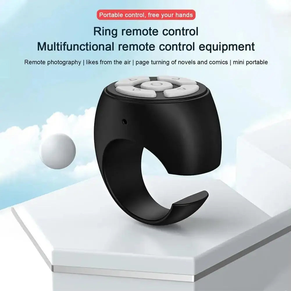 Bluetooth Ring Remote Control Tablet Phone Camera Controller Self Timer Tiktok Kwai Remote Control Page Turning