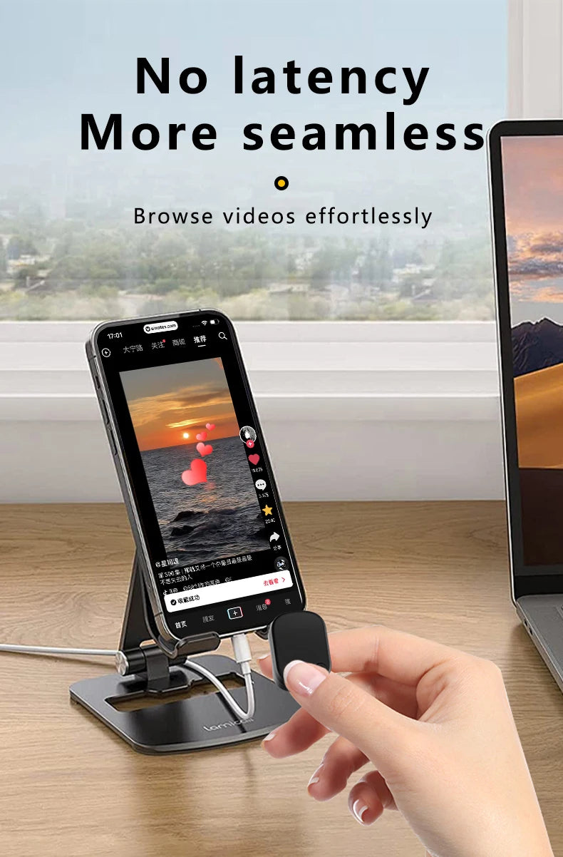 Tiktok Scrolling Ring Remote Control Touchpad Camera Shutter Mouse Ring for Short Video Control Compatible with iPhone iPad