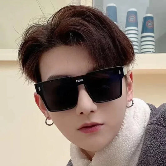 Vintage Oversized SunGlasses Camping Stage Performance UV400 Protection for Women & Men