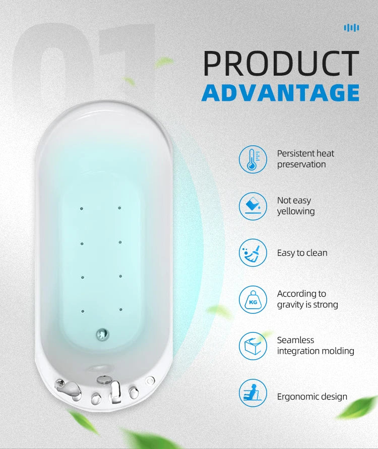 Bathroom Hotel Free-standing bathtub Acrylic Jacuzzi