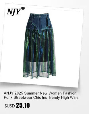 Women Trend Denim PU Leather Short Skirt Fashion Modern